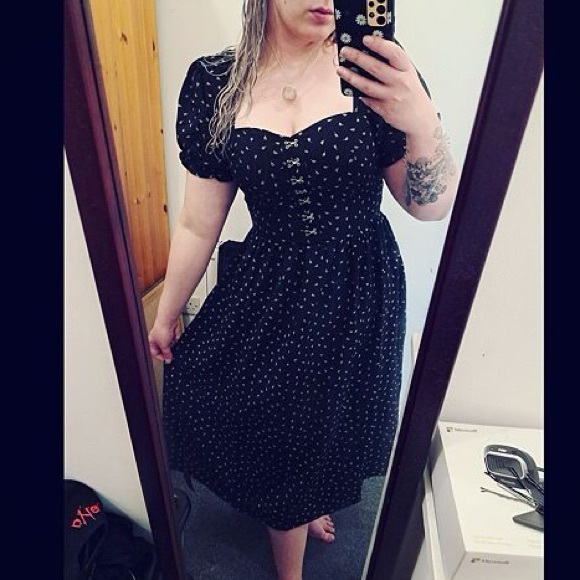 Disturbia Mortem Floral Print Midi Dress US 16 / UK 20 - Picture 11 of 11